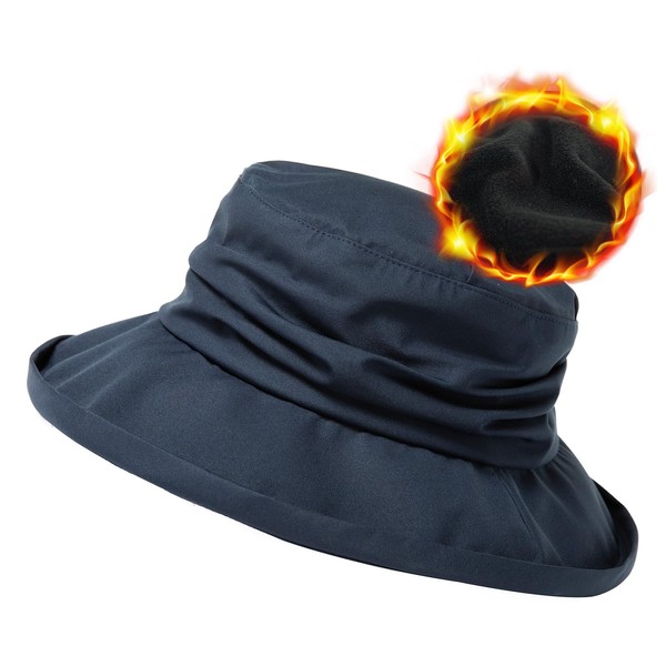 Comhats Foldable Women's Rain Hat Sun Hat Waterproof Hat with