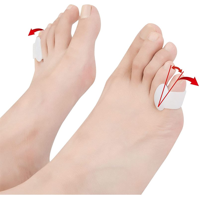 4 x Gel Toe Separators Spacer Corrector Straighteners for Cushioning