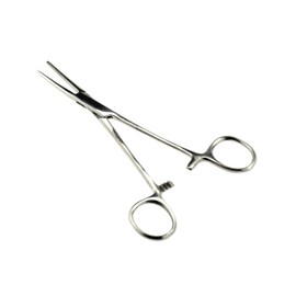 SE 5-1/2" Stainless Steel Self-Locking Straight Forceps - 655FS
