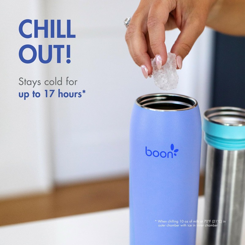 Boon Frosh Portable Breast Milk Chiller - Stainless Steel Breast