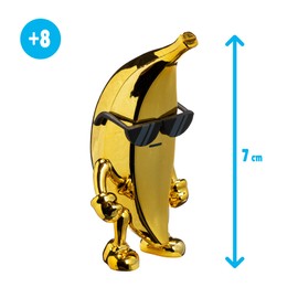 Bizak Stumble Guys 64119201 7.5 cm Movable Figure Playset Recreates Scenes from the Video Game - Mr. Banana with Trampoline, Boys and Girls from 8 Years