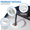 2 inch(50mm) White Desk Hole Cover Grommet ABS Plastic Wire
