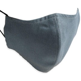 Quintetto Denim Mask, Made in Japan, Children's Mask, Indigo Cloth, Washable, Fashion Mask, 11-msk-401 (Gray, Toddler)