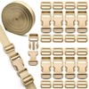 MELORDY 1 inch Buckles Straps Set with 10 Yards Nylon