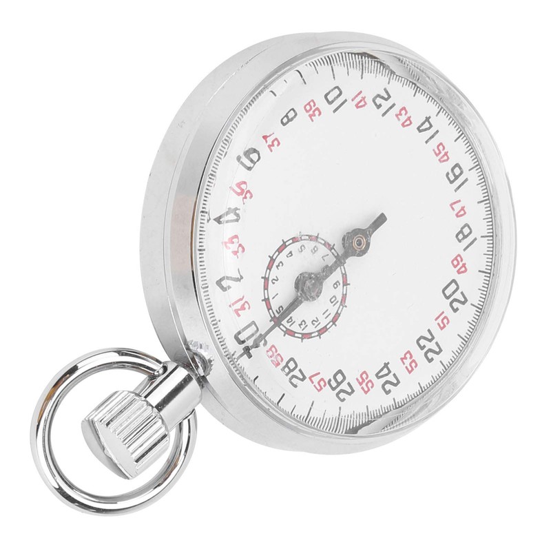 Mechanical Stopwatch Stainless Steel Chronograph Sports Competition Circulation Timer Physics