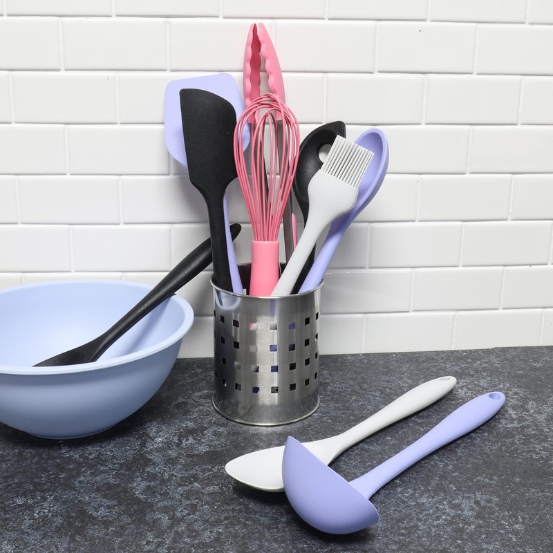 Chef Craft Premium Silicone Wire Cooking Whisk, 10.5 inch, Pink