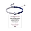 DivaGlamz To My Granddaughter-Infinity Forever Love Heart Bracelet, Natural Emperor