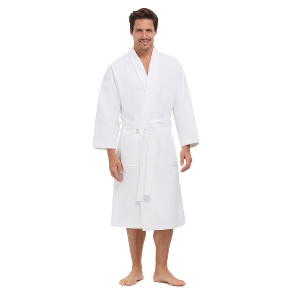 MONARCH Chamois Microfiber Shawl Hotel Robe - Lightweight Absorbent Soft