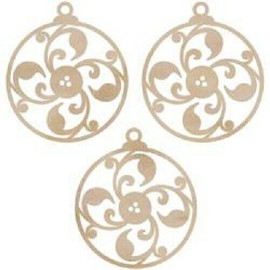 Kaisercraft Wood Flourish: Fancy Ornaments Christmas Card Making