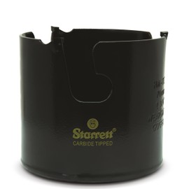 Starrett Tungsten Carbide Tipped Holesaw - MPH0234 Multi Purpose Cut TCT Hole Saw Cutter - For Wood MDF Plastics Ceramic Wall Tiles - 70mm