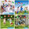 Riisoyu Pack of 10 Parachute Toy Children, Parachute Toy Outdoor