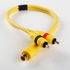 1FT Stereo Jack to 2 Male RCA Plug Adapter Audio