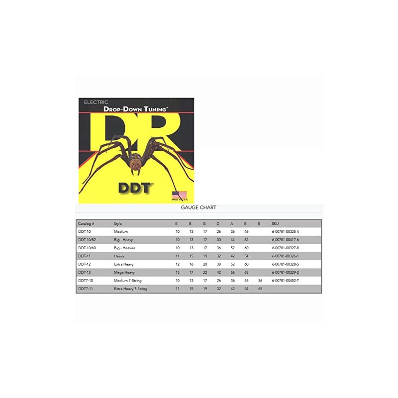 DR Strings DDT - Cuerdas para guitarra eléctrica (DDT-11)