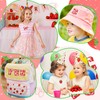 Letter Patches Self-Adhesive for Girls Backpack: Kingsow 64Pcs Strawberry Patch