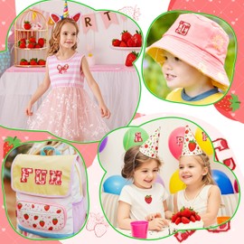 Letter Patches Self-Adhesive for Girls Backpack: Kingsow 64Pcs Strawberry Patch Stickers A-Z Alphabet Applique - Preppy Cute Fabric Letters Patches Stick on Clothing Hats Bags DIY Crafts