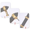 TUMBEELLUWA Double Crystal Points Cabinet Knob with Screws, Stone Wand