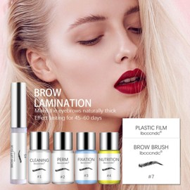 Brow Perm Kit, Eacam Brow Lift Kit, Eyebrow Lamination Kit, Brow Perm Kit DIY Eyebrows Lifting Styling Kit for Beautiful Eyebrows Long-Lasting for Salon & Home Use