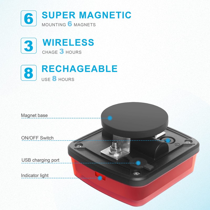 Agrieyes Red Electric Light, Waterproof, High Brightness, Longer Lasting Power,