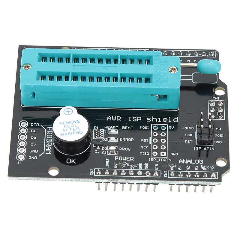 Programmer Expansion Board for AVR ISP Shield Burning and Bootloader