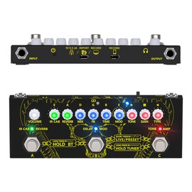 Balee Multi Effects Pedal Guitar Pedals Effects Combined Delay Reverb Chorus Effect Pedal with IR Loading Multi Effects Guitar Pedal for Electric Bass Guitar