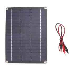 Portable Solar Panel 9.1x6.7in Slim Design Light Weight Widely Used 10W Solar Panel for Vehicle Boat Light