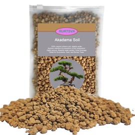 Akadama Bonsai Soil 2lbs Horticultural Potting Soil Amendment Cacti Succulent Plant Soil, Prevent Over Water, Provides Optimal Water Retention, Fast Drainage