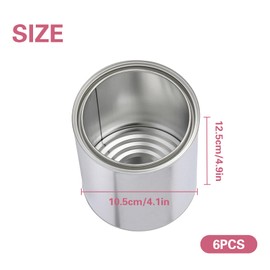 6PCS Metal Paint Cans with Lids Empty Paint Cans Unlined Paint Bucket 1 Quart Paint Pails for Craft DIY Projects Multipurpose Storage Paint Pails Container for Art Paints Solvents Adhesives