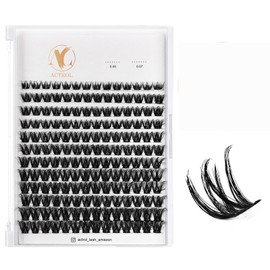ACTROL Individuelle Wimperncluster ACT-B 0.05 8-16mm Mix D Curl - Natürliche & voluminöse Wimpern, wiederverwendbare DIY Wimpernverlängerungen für individuelle Looks - Hypoallergen & Cruelty-Free
