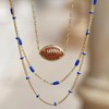 Kendra Scott Kendra Scott Football Short Pendant Necklace in Orange