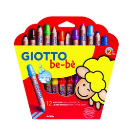 GIOTTO 466500 BEBE SUPER LARGE PENCILS 12 BOX, 4665 00