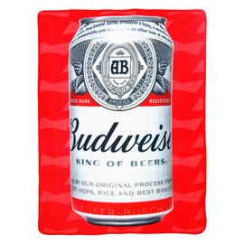 バドワイザー 「Cold Can」マイクロラッセルスローブランケット 46インチ x 60インチ マルチカラー