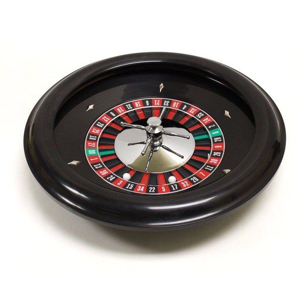 TMG Premium Bakelite 18 Inch Casino Style Roulette Wheel - Comes with 2 Roulette Balls (Pills)