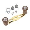 Fishing Reel Handle Wood Knob Carbon Fiber Frame with Fittings