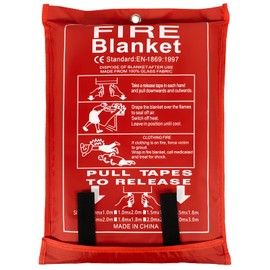 FLASLD Fire Blanket for Home Welding Table Top, Flame Retardant Protection and Heat Insulation, Fiberglass Fire Blanket Protect Work Area from Sparks (6 ft x 8 ft)