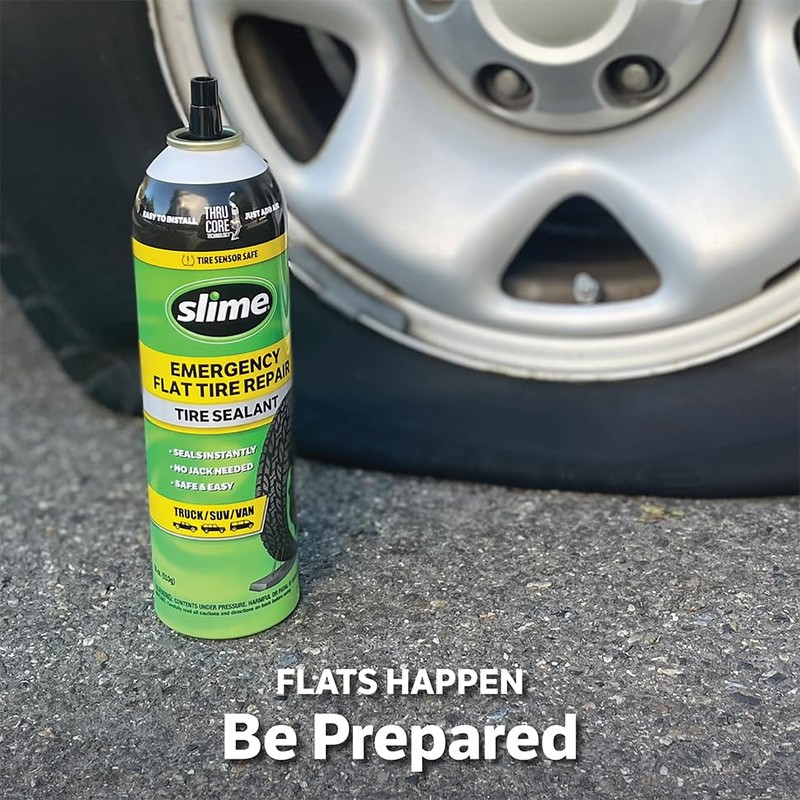 Slime 60187 Flat Tire Puncture Repair Sealant, Emergency Repair for
