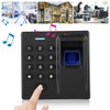 Access Control System Keypad Fingerprint Card Reader Password Black DC12V