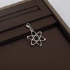 CHOORO Atom Pendant Zipper Pull Atheist Symbol Jewelry Scientific Jewelry