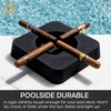 Outdoor Cigar Ashtray, Unbreakable Silicone Ashtray for Outside Patio, Pool,