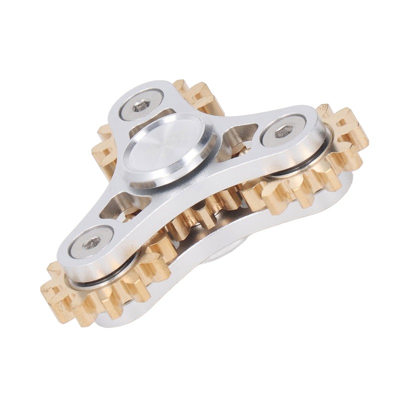 4 Gears Fidget Bearing Toy Stress Reducer Anxiety Game Brass