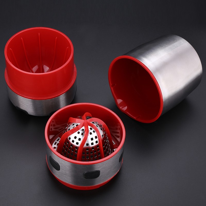 Portable Small Stainless Steel Orange Juicer Manual Fruit Squeezer Juice