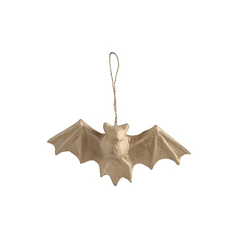 23cm Hanging Paper Mache Bat for Halloween Crafts