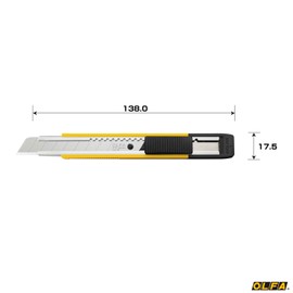 Olfa 203BSY Utility Cutter Medium Thick Yellow