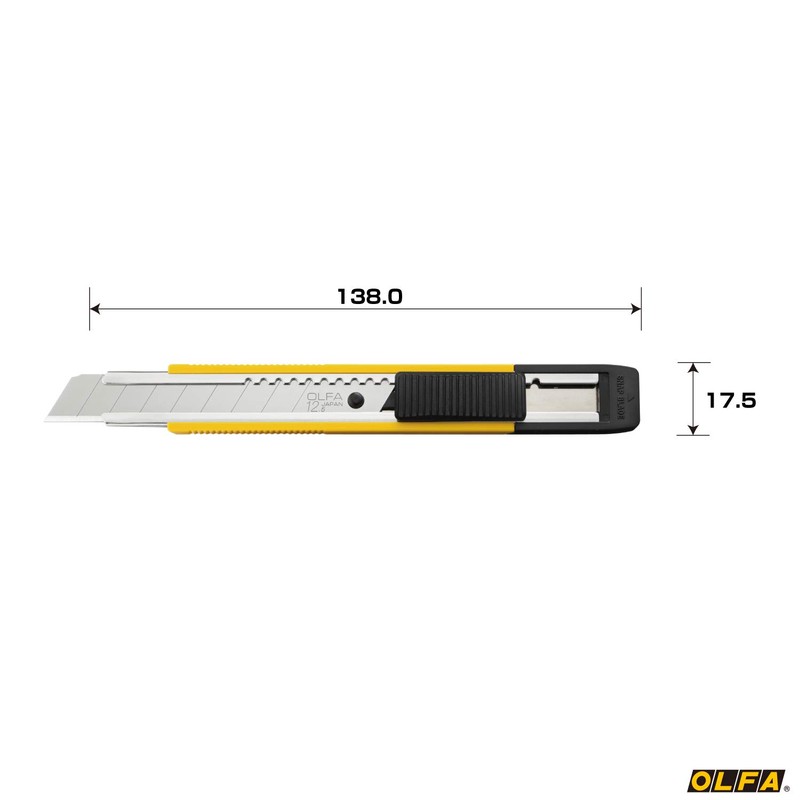 Olfa 203BSY Utility Cutter Medium Thick Yellow
