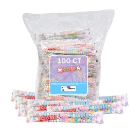Smarties Candy Necklace Individually Wrapped Gluten Free & Mixed Fruit Flavored Bulk Candy on Stretch String Perfect Party Favors Birthdays Celebrations 100% Worry Free Hard Candy Box - 5 lb 100 Count