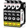 Clywenss 604XL Cartridges Compatible with Epson 604 XL Printer Cartridges