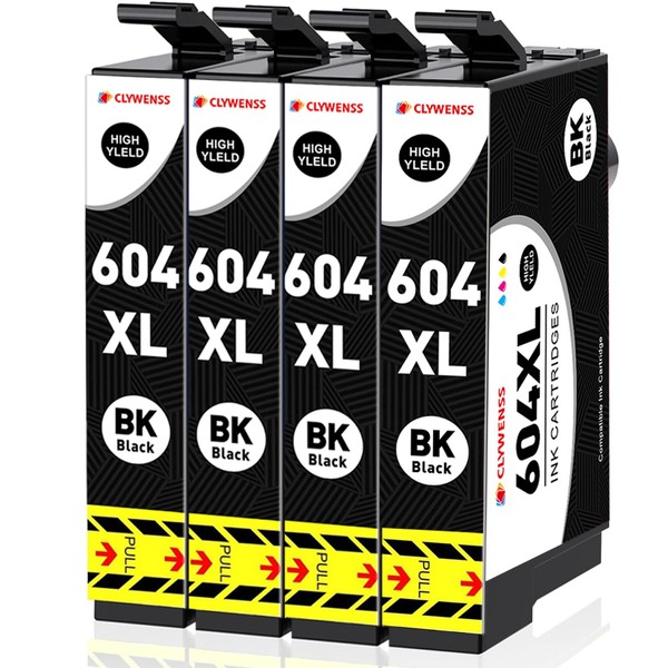 Clywenss 604XL Cartridges Compatible with Epson 604 XL Printer Cartridges