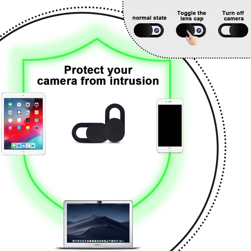 Webcam Cover, 8 Pcs Ultra-Thin Web Privacy Camera Covers, Webcam