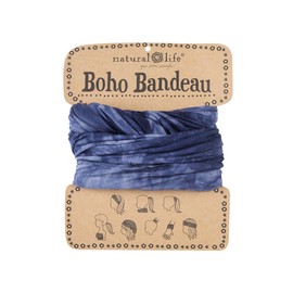 Natural Life Bandeau Tie Dye Band, Navy