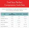 VIM & VIGR Moisture Wick Nylon 15-20 mmHg Compression Socks
