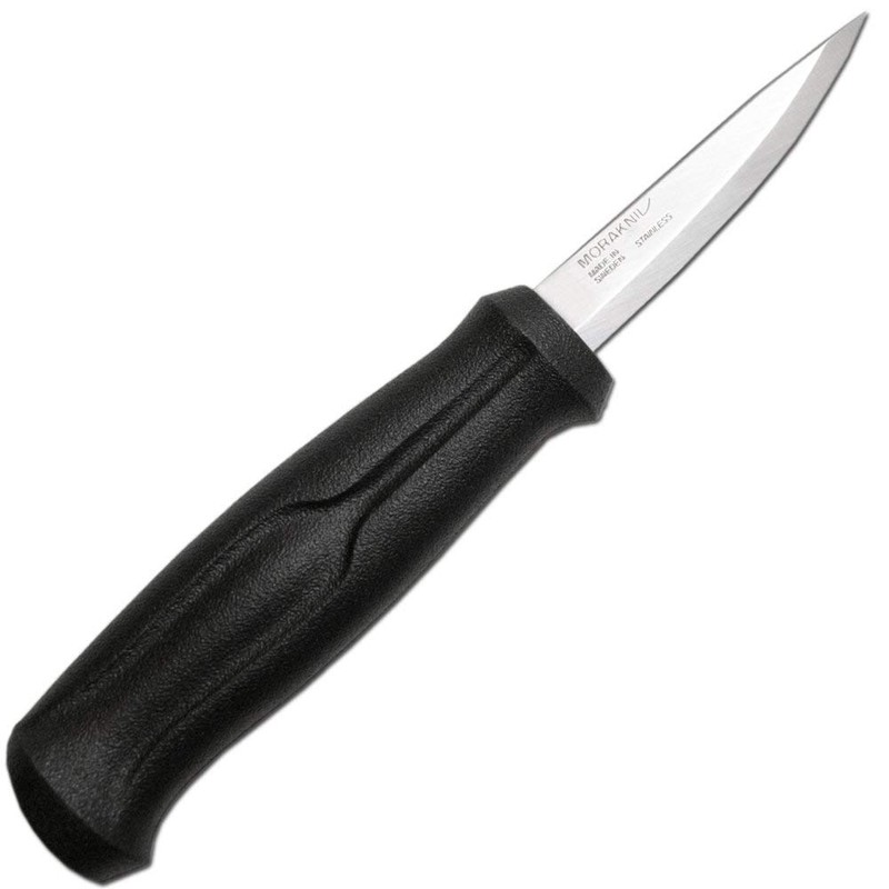 Morakniv Wood Carving Basic, Holz- und Kerbschnitzmesser aus Edelstahl, M-12658,